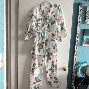 Floral Kimono Pajama Set